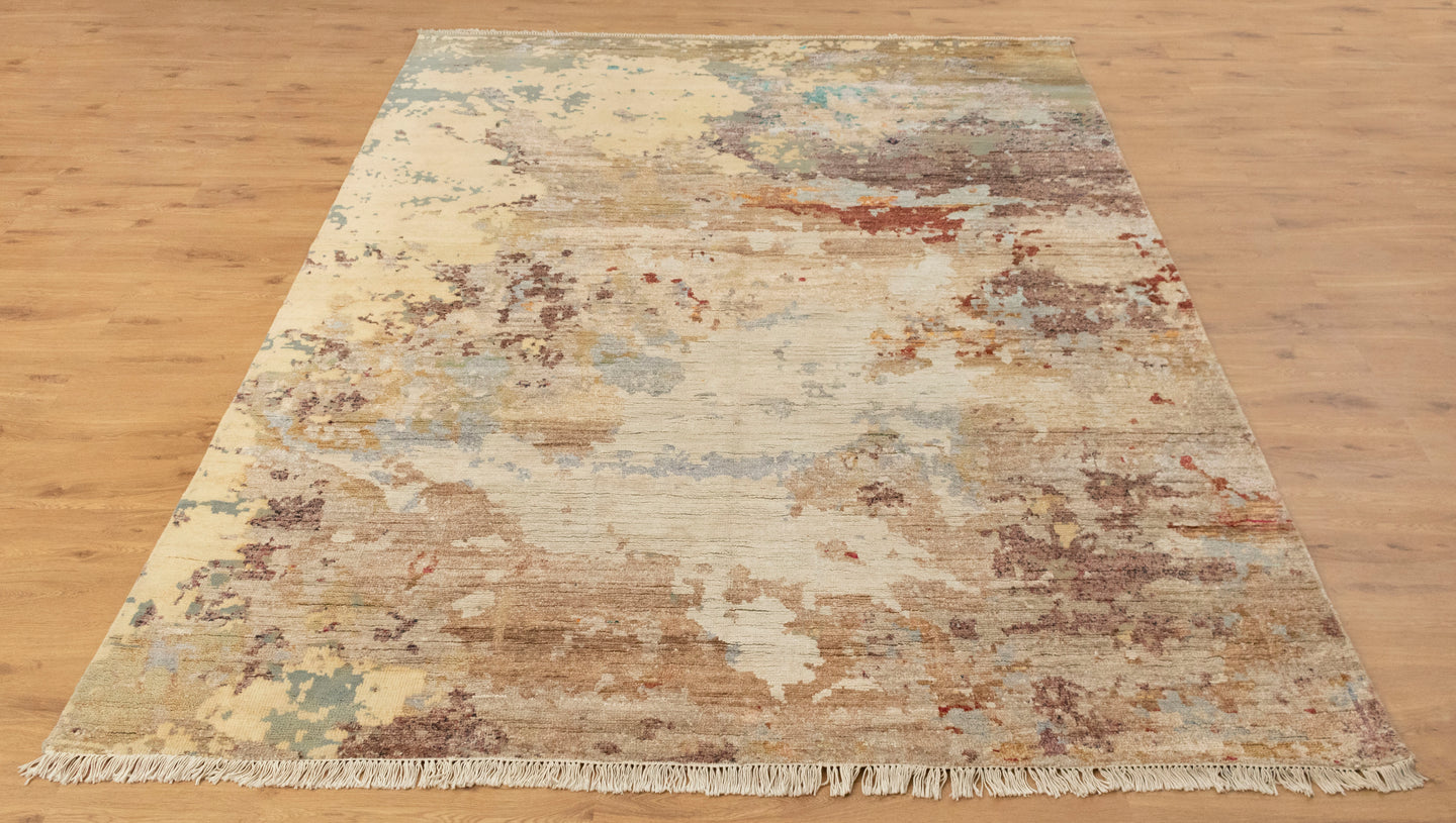 8x10 Alchemy Ivory Abstract Transitional Modern Bedroom Rug | Quality Rugs Online
